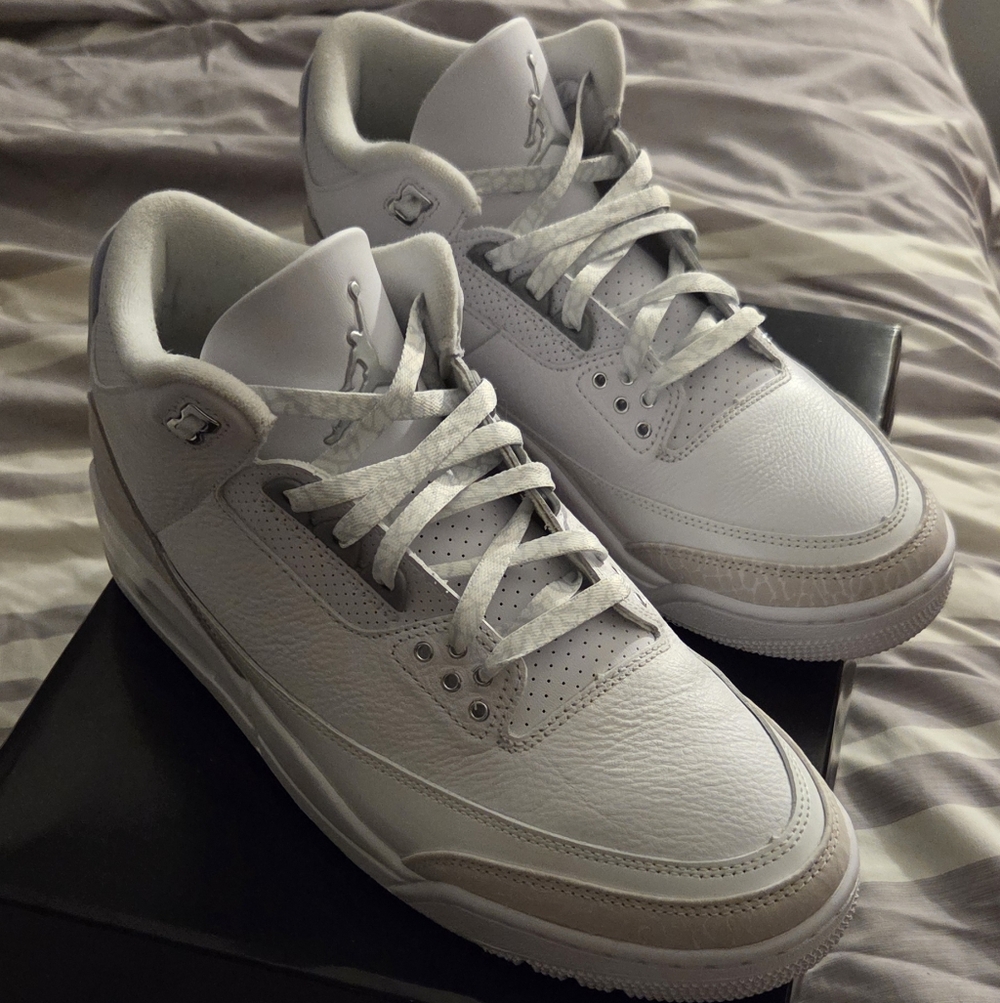 Jordan 3 Pure Money Mens 10.5 $200.00 Like New Absolutely Crispy!!! - Picture 2 of 9